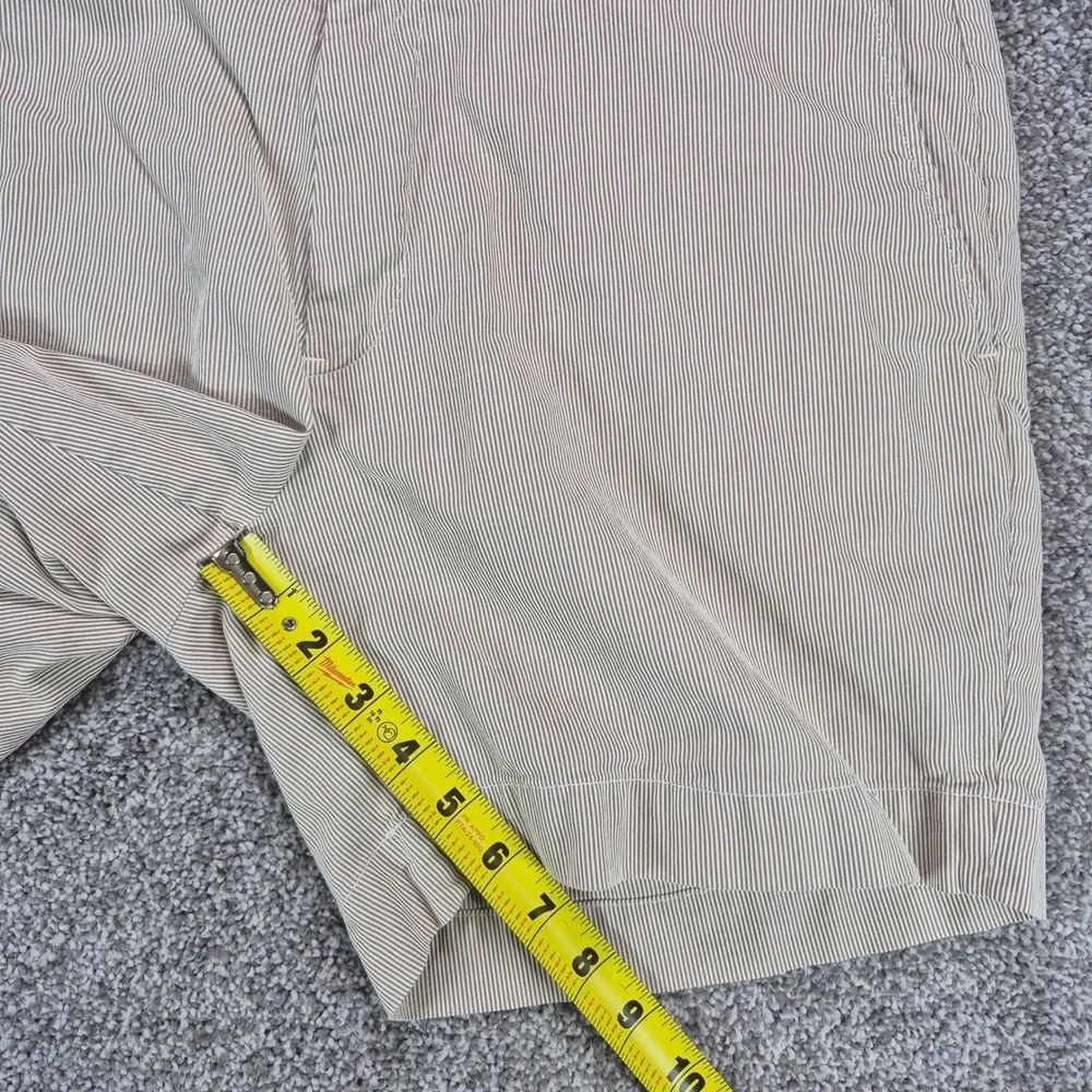 Polo Ralph Lauren Shorts Mens 34 Tan Seersucker Stripe Classic Fit 6